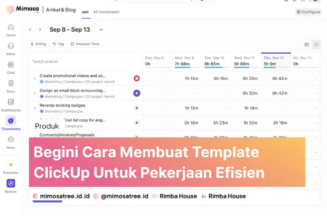 Begini Cara Membuat Template ClickUp Untuk Pekerjaan Efisien