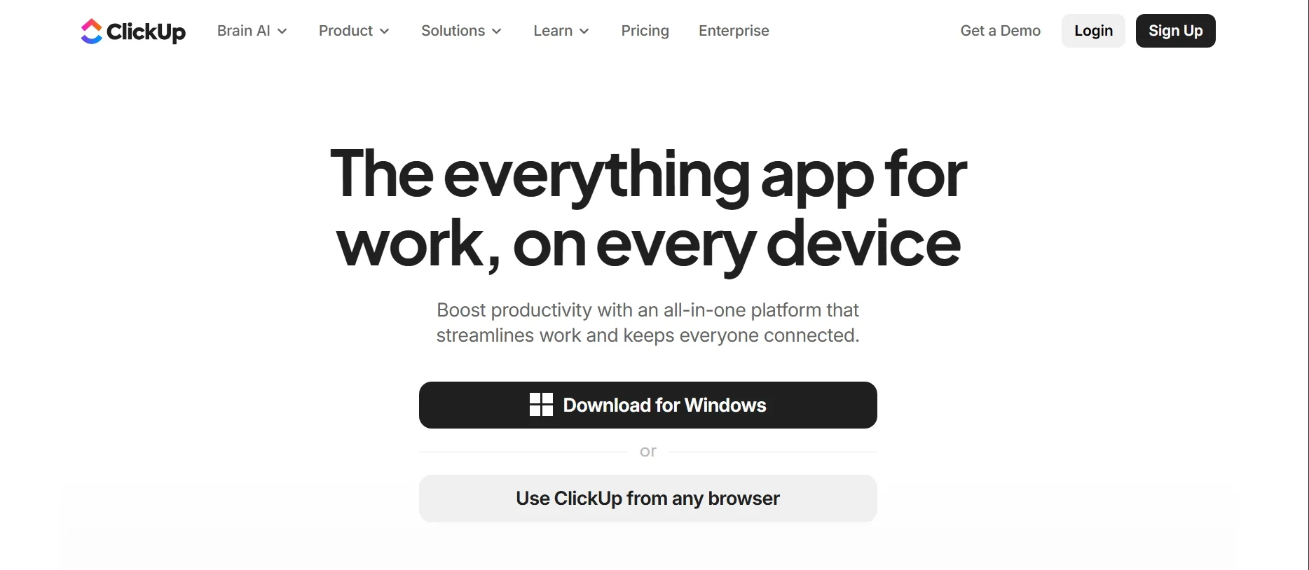 Download Clickup Resmi Di Website Clickup Com