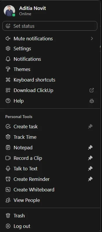 Klik Ikon Profil Anda Di Clickup Lalu Pilih Settings Dari Sana Navigasikan Ke People Kemudian Teams