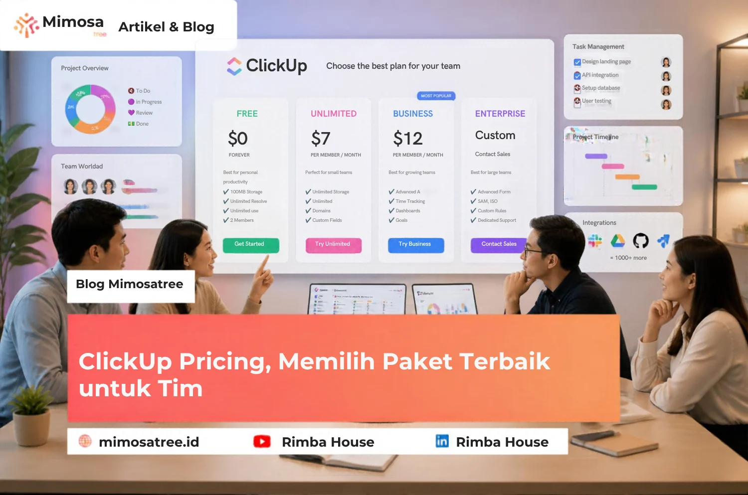 Clickup Pricing  Memilih Paket Terbaik Untuk Tim