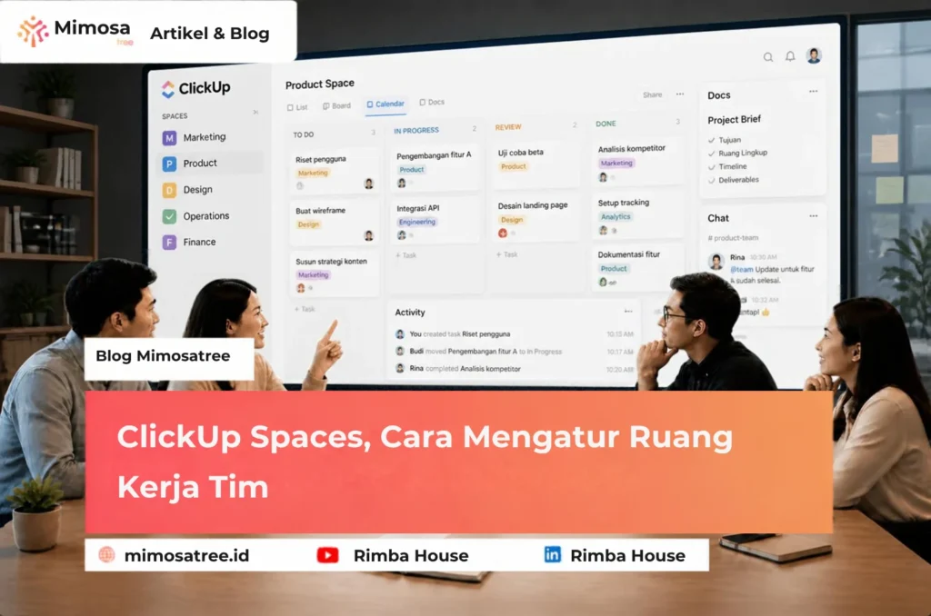 Clickup Spaces  Cara Mengatur Ruang Kerja Tim