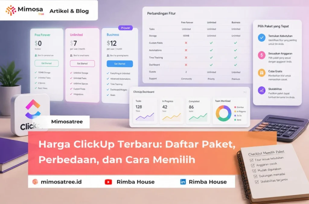 Harga Clickup Terbaru Daftar Paket  Perbedaan  Dan Cara Memilih