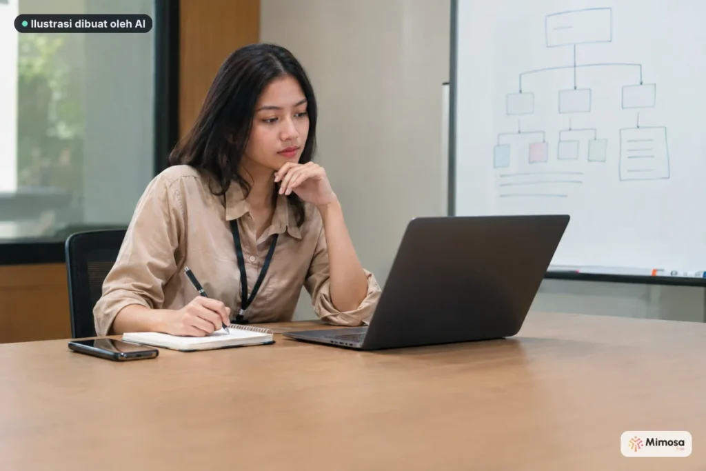 Admin memeriksa struktur alur kerja dan mencatat konfigurasi Workspace.